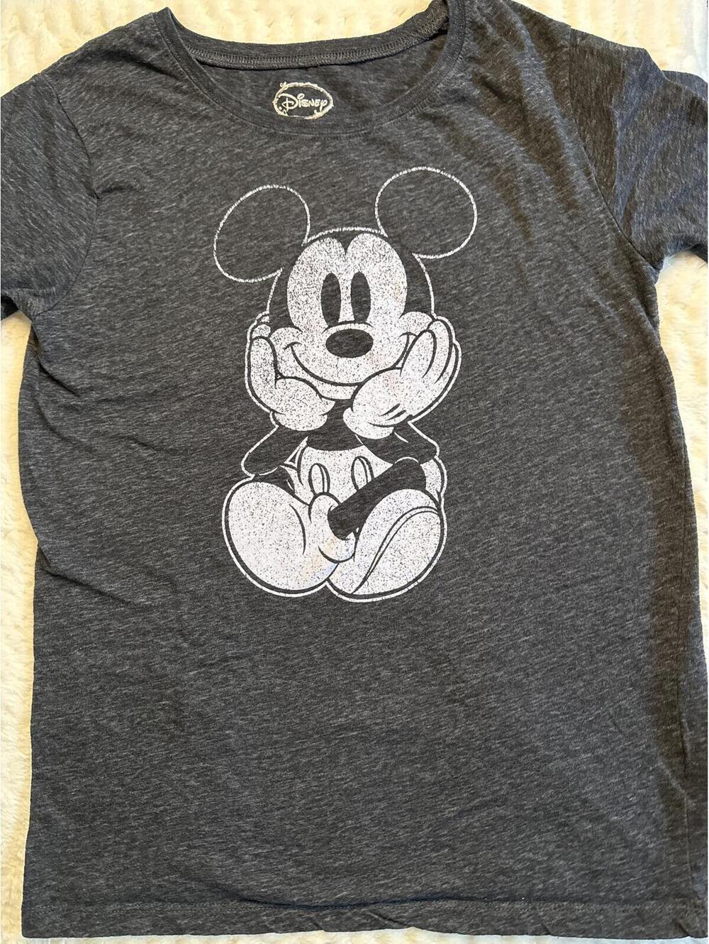 Disney Mickey Mouse Heather Gray Graphic T-Shirt Women's M
